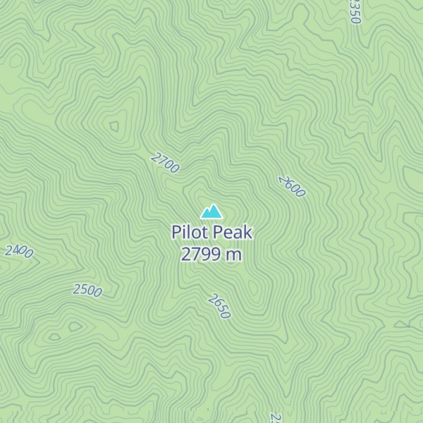 Map of Pilot Peak