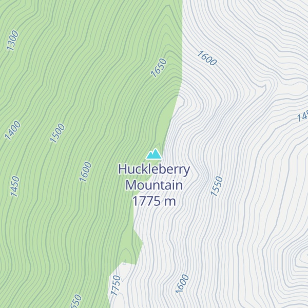Map of Huckleberry Mountain