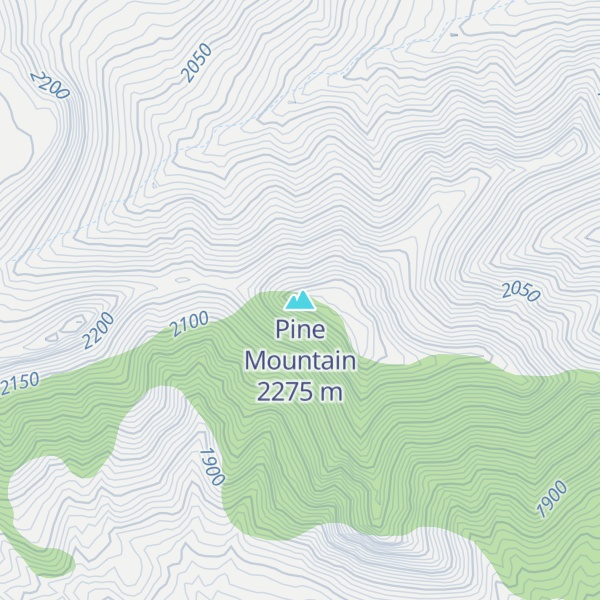 Map of Pine Mountain
