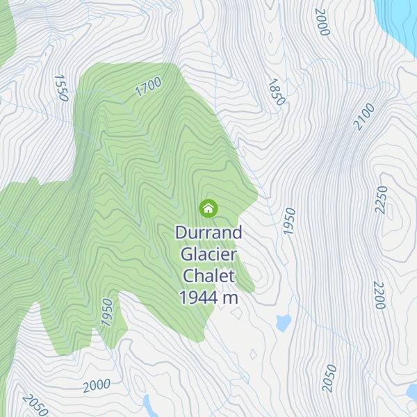 Map of Durrand Glacier Chalet