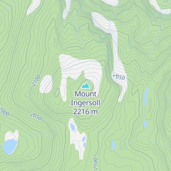 Map of Mount Ingersoll