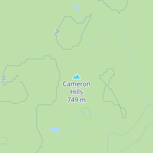 Map of Cameron Hills