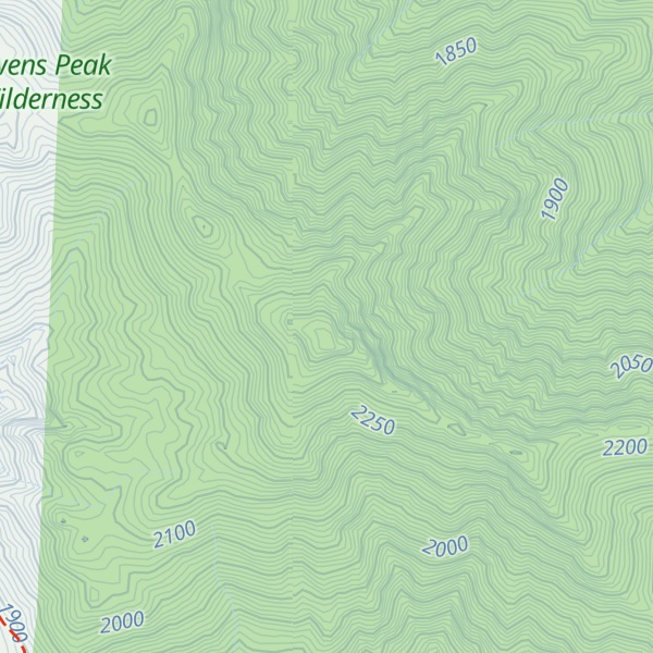 Map of Sawtooth Peak
