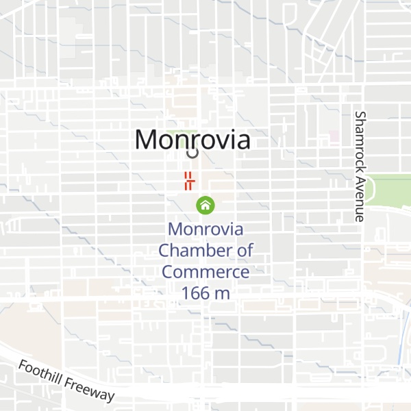 Map of Monrovia Chamber of Commerce