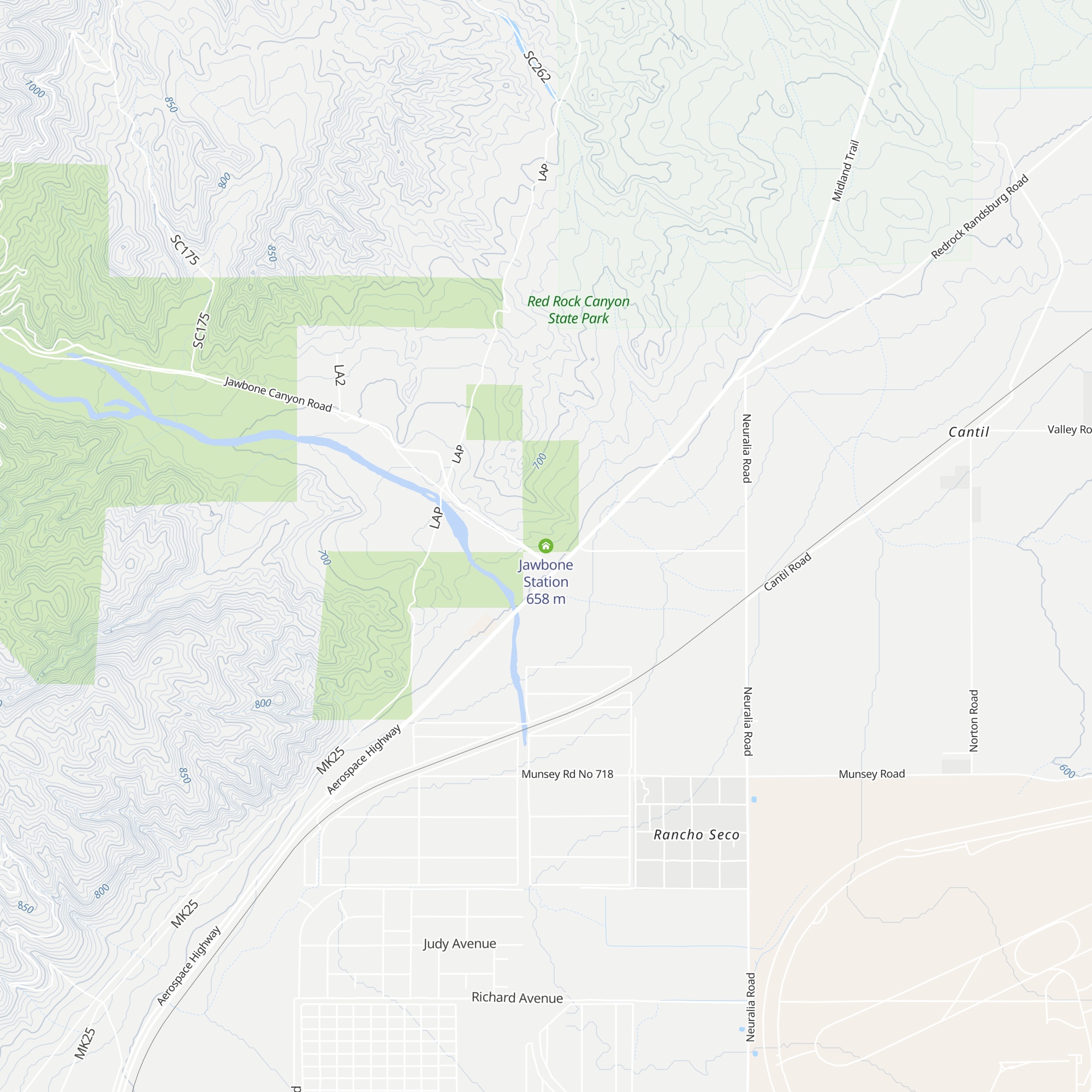 Jawbone Station map