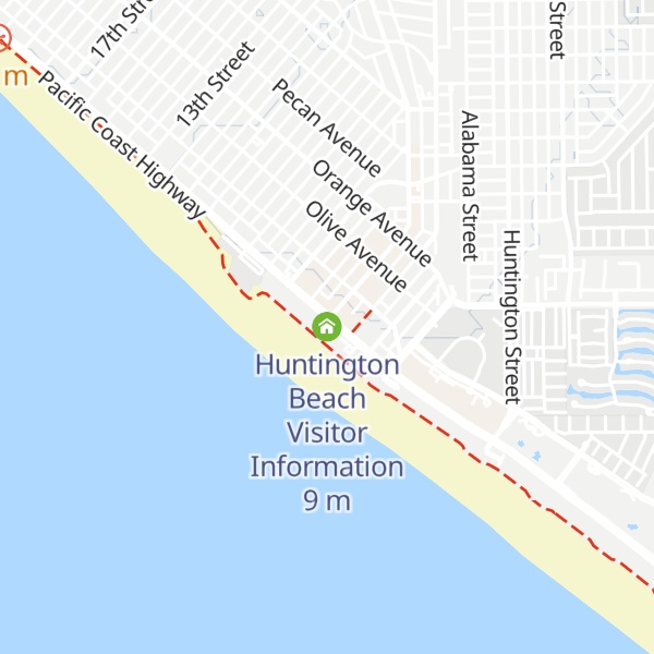 Map of Huntington Beach Visitor Information