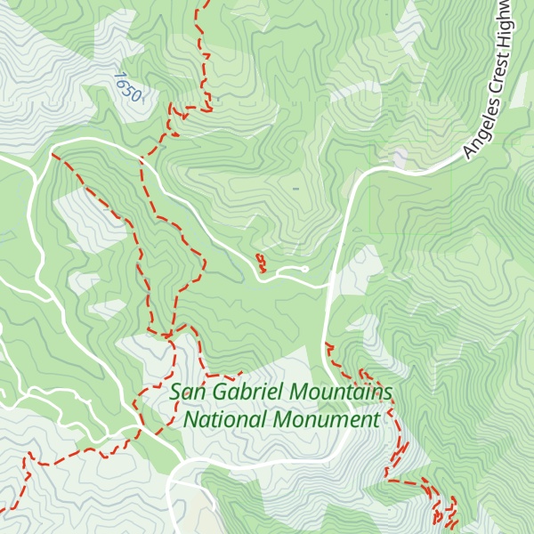 Map of Chilao Visitors Center