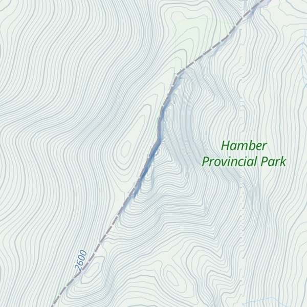 Map of Alnus Peak