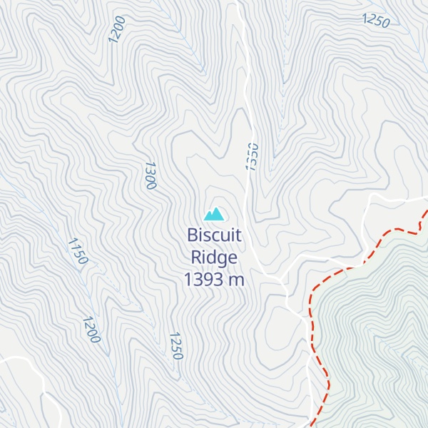 Map of Biscuit Ridge