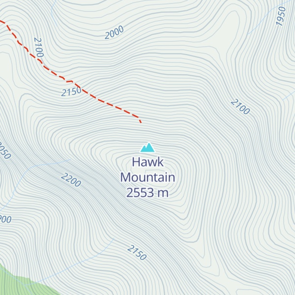 Map of Hawk Mountain