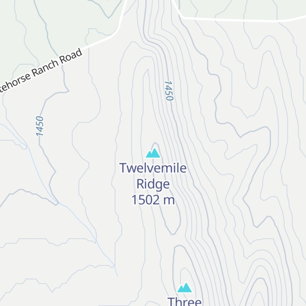 Map of Twelvemile Ridge