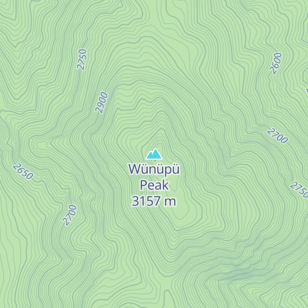 Map of Wünüpü Peak