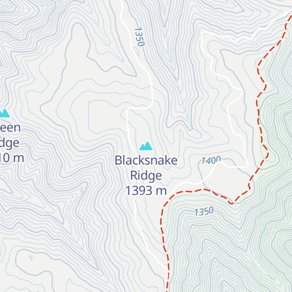 Map of Blacksnake Ridge