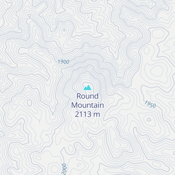 Map of Round Mountain