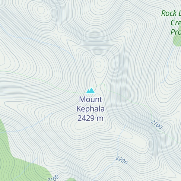 Map of Mount Kephala