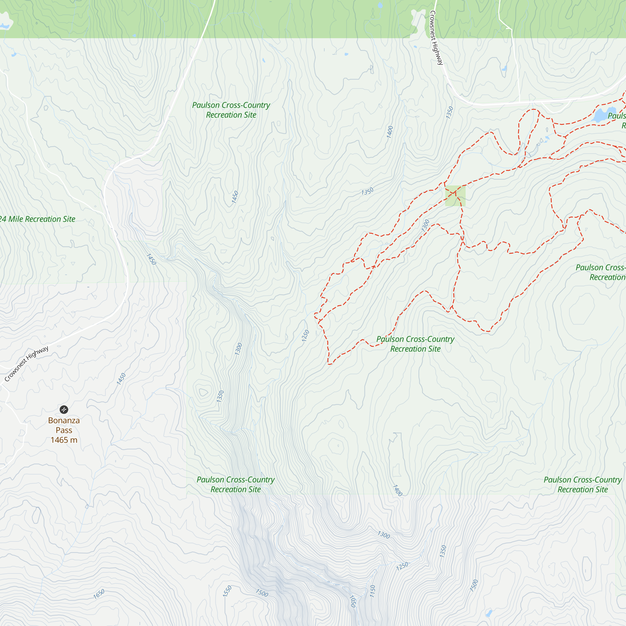 Ben Shaw Shelter map