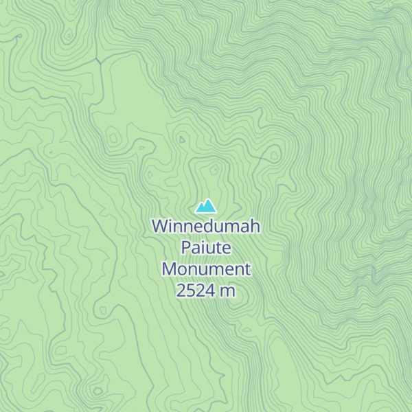 Map of Winnedumah Paiute Monument