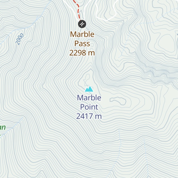Map of Marble Point