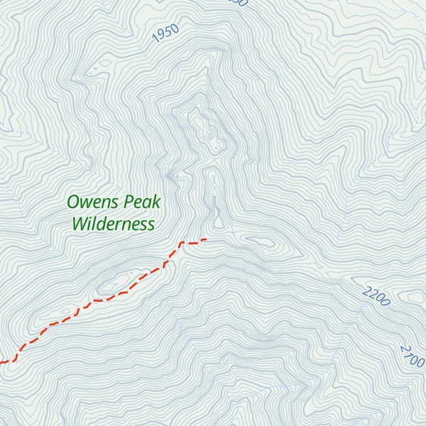 Map of Lamont Peak