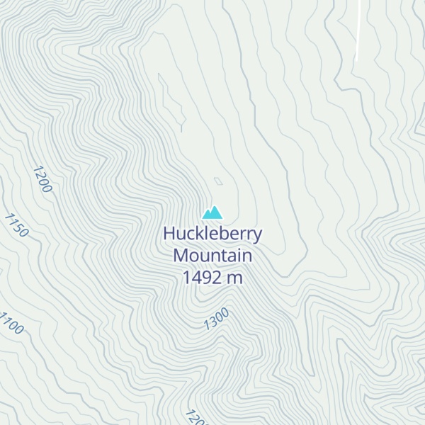 Map of Huckleberry Mountain