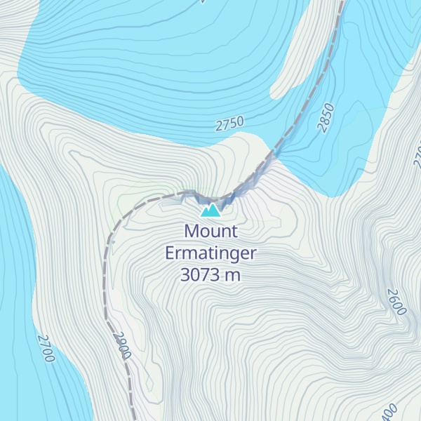 Map of Mount Ermatinger