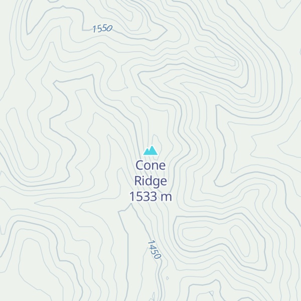 Map of Cone Ridge