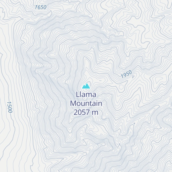 Map of Llama Mountain