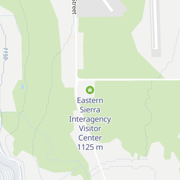 Map of Eastern Sierra Interagency Visitor Center
