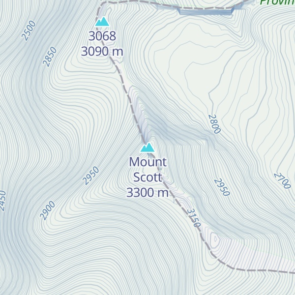 Map of Mount Scott