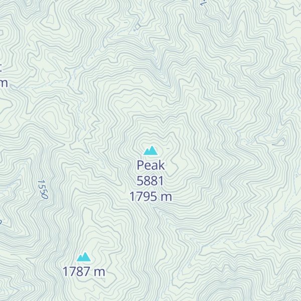 Map of Peak 5881