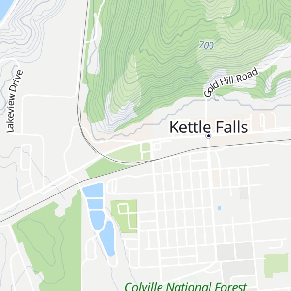 Map of Kettle Falls Information Center