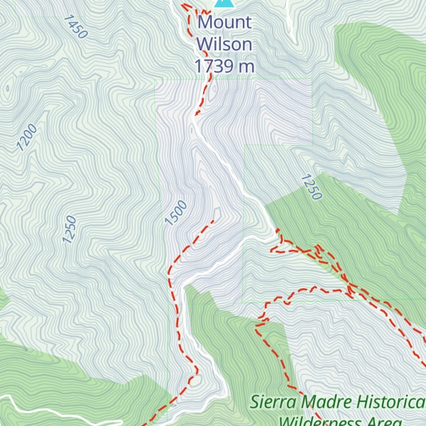 Map of Mount Harvard