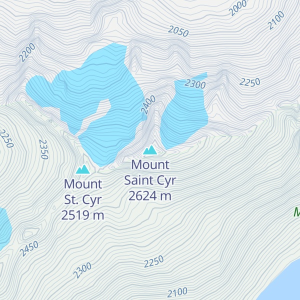 Map of Mount Saint Cyr