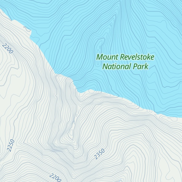 Map of Mount Coursier