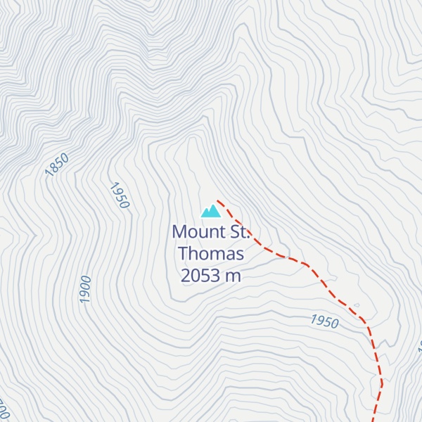 Map of Mount St. Thomas
