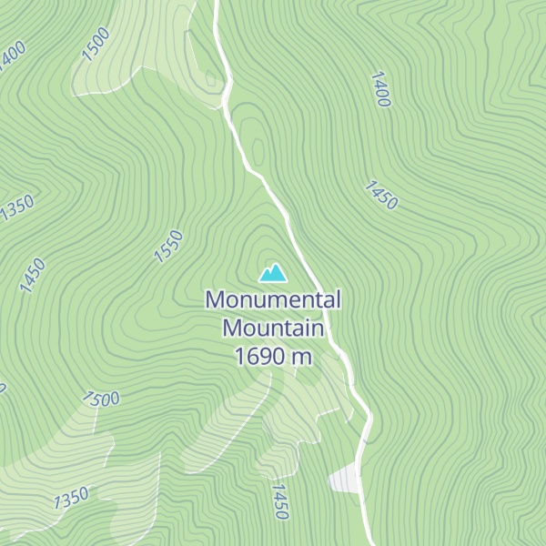 Map of Monumental Mountain