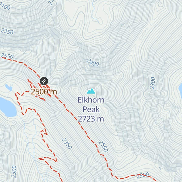 Map of Elkhorn Peak