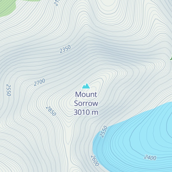Map of Mount Sorrow
