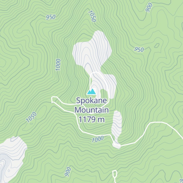 Map of Spokane Mountain