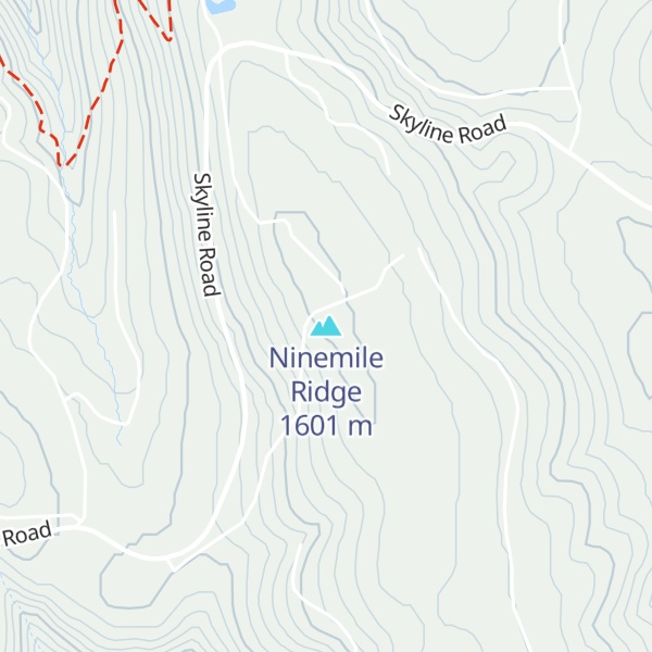 Map of Ninemile Ridge