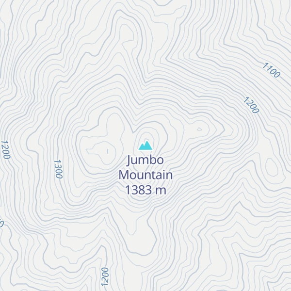 Map of Jumbo Mountain