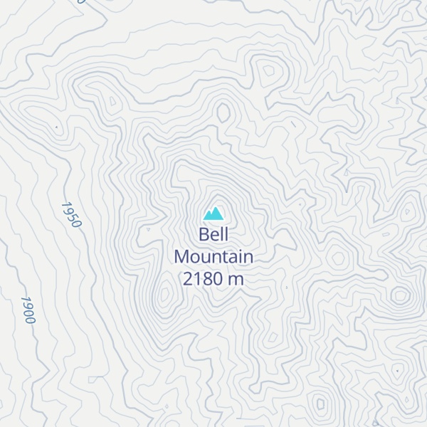 Map of Bell Mountain