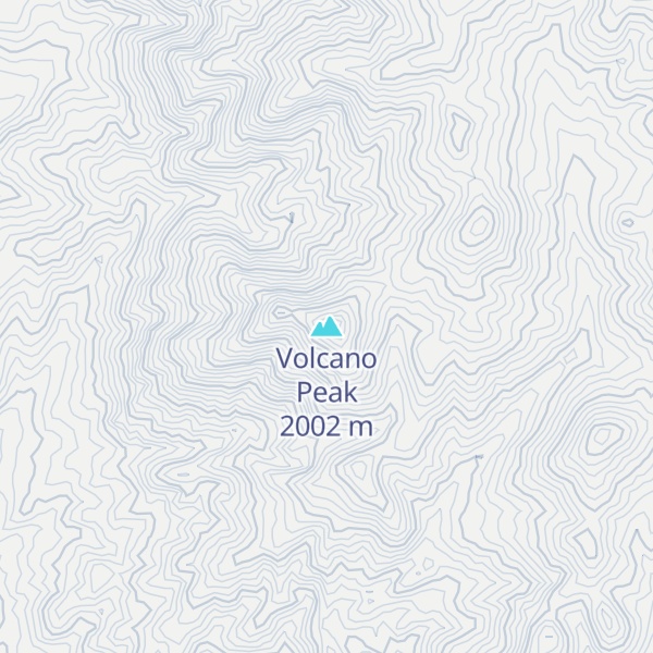Map of Volcano Peak