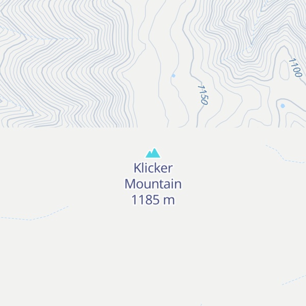 Map of Klicker Mountain