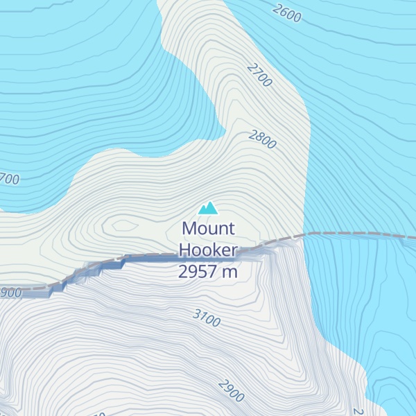 Map of Mount Hooker
