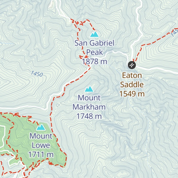 Map of Mount Markham