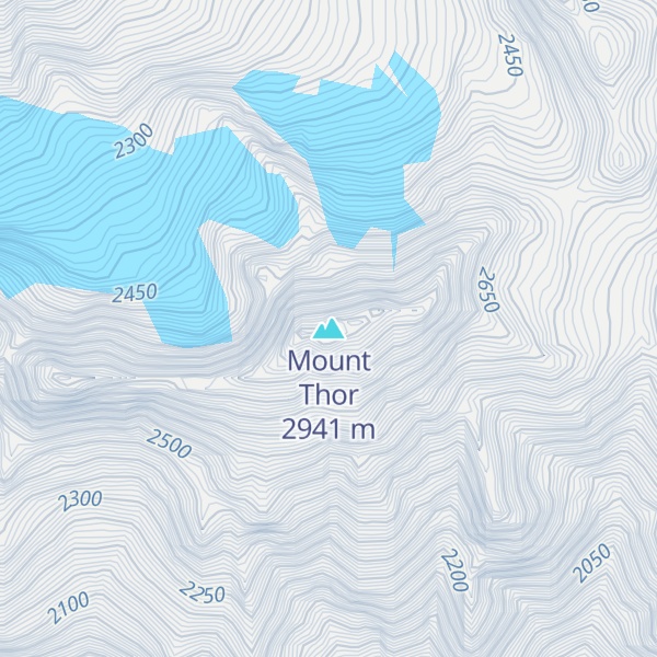 Map of Mount Thor