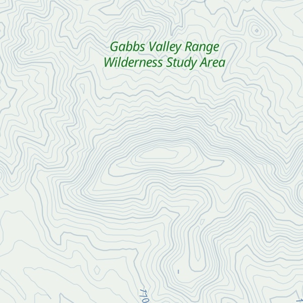 Map of Gabbs Mountain