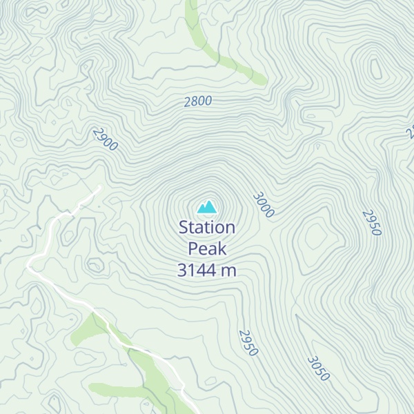 Map of Station Peak