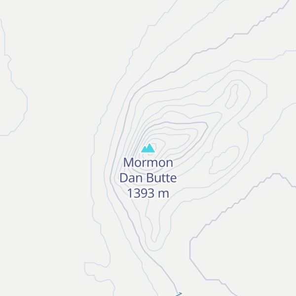Map of Mormon Dan Butte